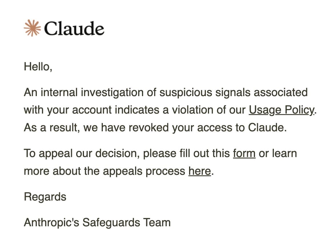 Claude Warns third Party Integrations like OpenClaw