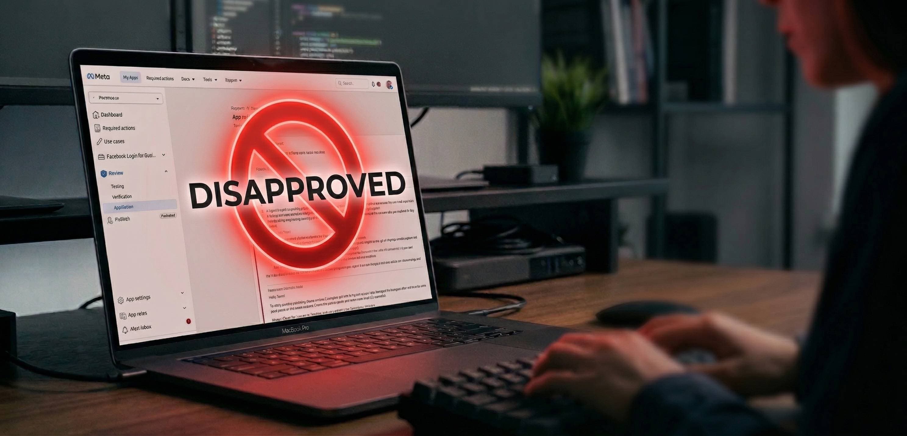 Meta App review Disapproved